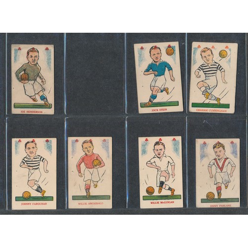 424 - KIDDY's FAVOURITES 1949 Popular Players, Bobby Collins rookie card; hearts (10 hearts) and clubs (47... 