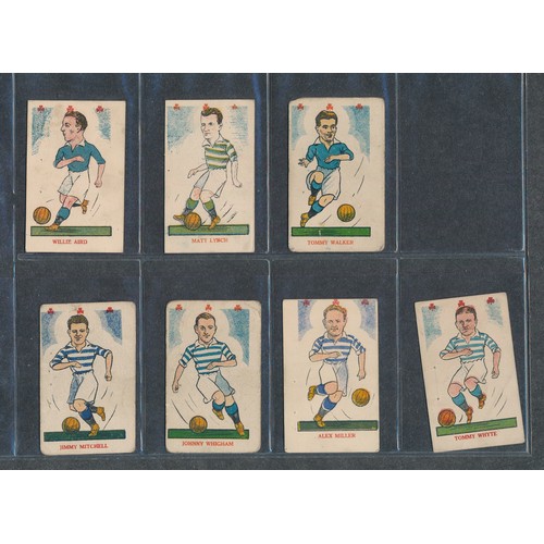 424 - KIDDY's FAVOURITES 1949 Popular Players, Bobby Collins rookie card; hearts (10 hearts) and clubs (47... 