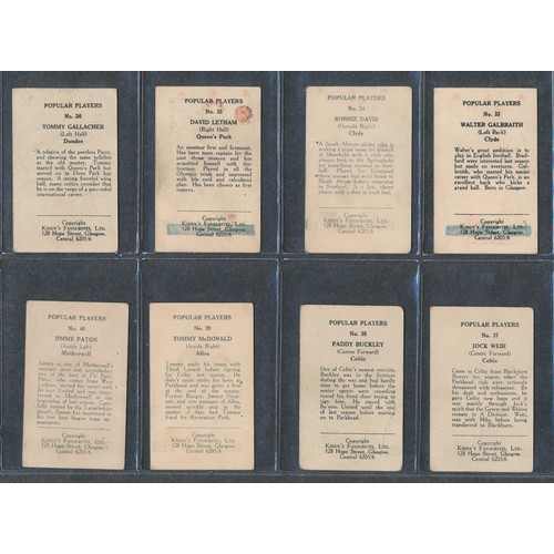 424 - KIDDY's FAVOURITES 1949 Popular Players, Bobby Collins rookie card; hearts (10 hearts) and clubs (47... 