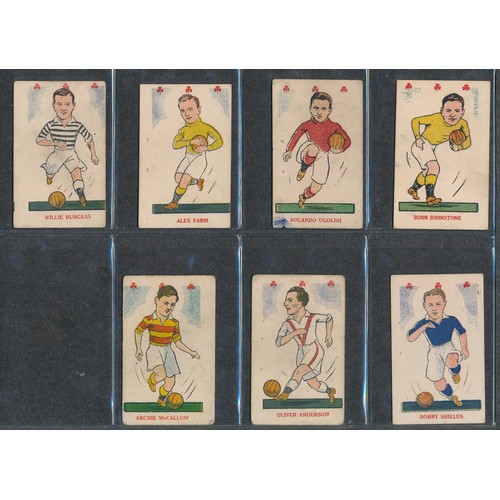 424 - KIDDY's FAVOURITES 1949 Popular Players, Bobby Collins rookie card; hearts (10 hearts) and clubs (47... 