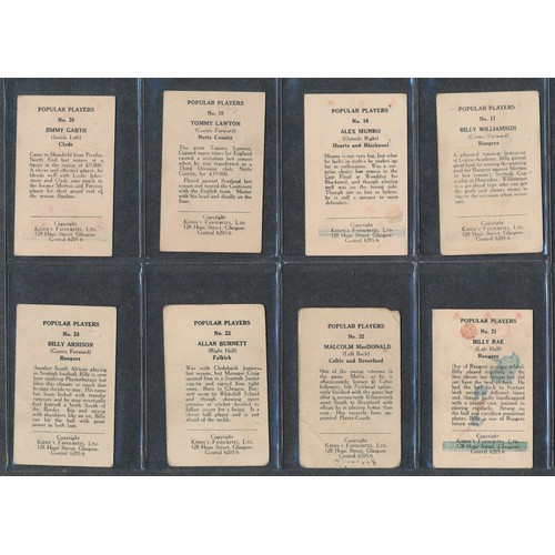 424 - KIDDY's FAVOURITES 1949 Popular Players, Bobby Collins rookie card; hearts (10 hearts) and clubs (47... 