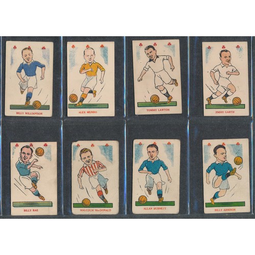 424 - KIDDY's FAVOURITES 1949 Popular Players, Bobby Collins rookie card; hearts (10 hearts) and clubs (47... 