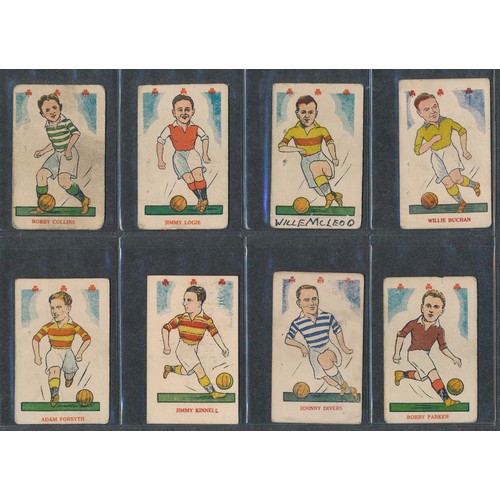 424 - KIDDY's FAVOURITES 1949 Popular Players, Bobby Collins rookie card; hearts (10 hearts) and clubs (47... 