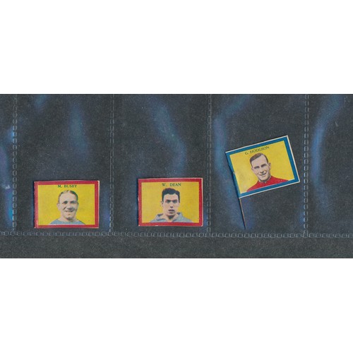 426 - SKIPPER, DIXIE DEAN, MATT BUSBY rookie card 1934 and full set of Winner Football Flags cards, with a... 