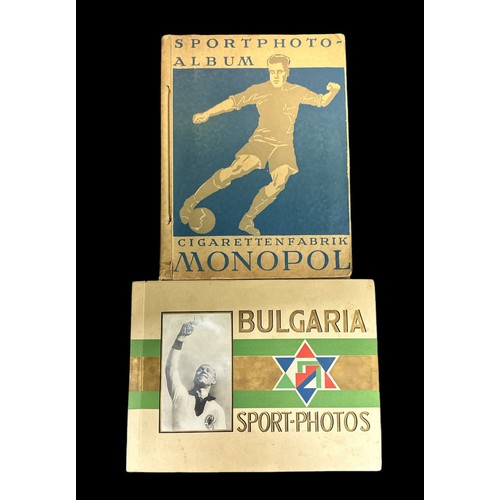 427 - MONPOPOL and BULGARIA 1932 Tobacco cards in albums, German issues, with Zamora, Wills Moody, Rudi Hi... 