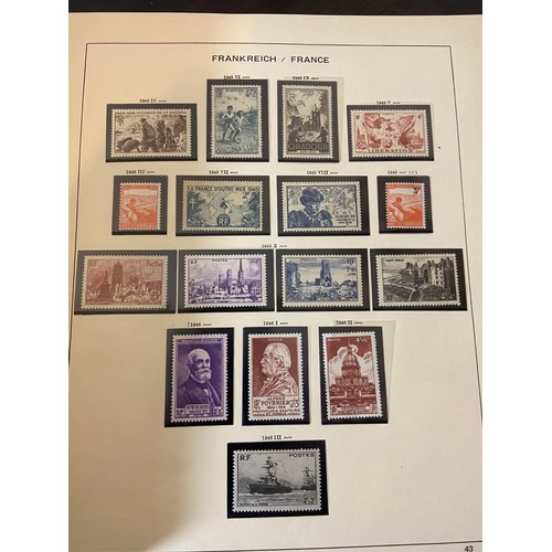 33 - France 1877-1957 M and U collection in Schaubek album, including commemorative and definitive sets e... 