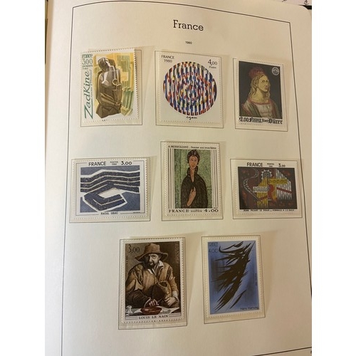 34 - France early to modern, M and U collection in 3 Lighthouse hingeless albums, a stockbook and on leav... 