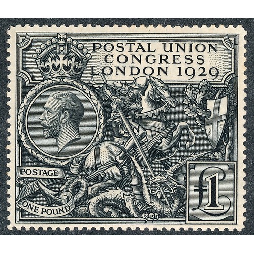 98 - Great Britain, 1929 PUC £1 black UM, (SG 438), Cat. £1100