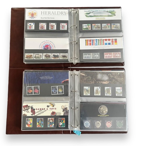 111 - Great Britain QEII 1978-92 collection of Pres Packs in 2 Royal Mail albums. Face Value £90