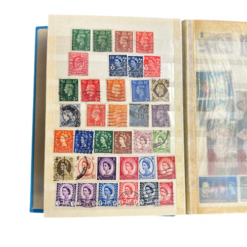 12 - World accum in 7 assorted vols with GB used in SG Davo album, 2 large stockbooks with BC and foreign... 