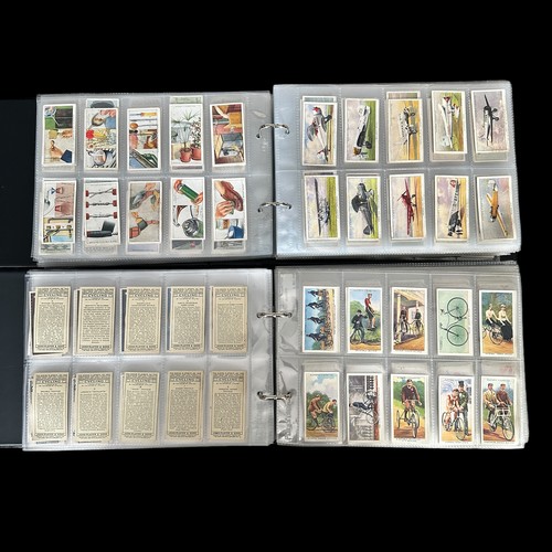 372 - Large collection of cigarette and trade cards, in 5 boxes, with 5 albums and many complete and part ... 