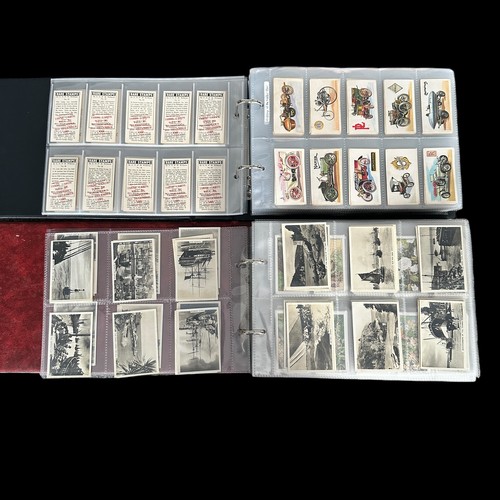 372 - Large collection of cigarette and trade cards, in 5 boxes, with 5 albums and many complete and part ... 