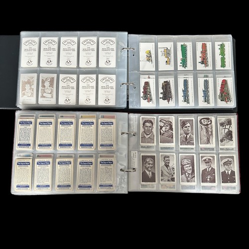 372 - Large collection of cigarette and trade cards, in 5 boxes, with 5 albums and many complete and part ... 