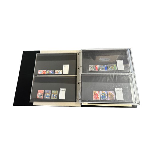 128 - GB Decimal. UM Christmas coln in binder to 2019 with sets and M/S’s, 1st and 2nd class bklts of 12. ... 