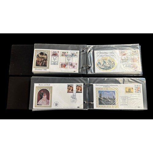 155 - GB Benham First Day Covers (100's), 8 volumes and loose, 1980's to 1990's issues including some post... 