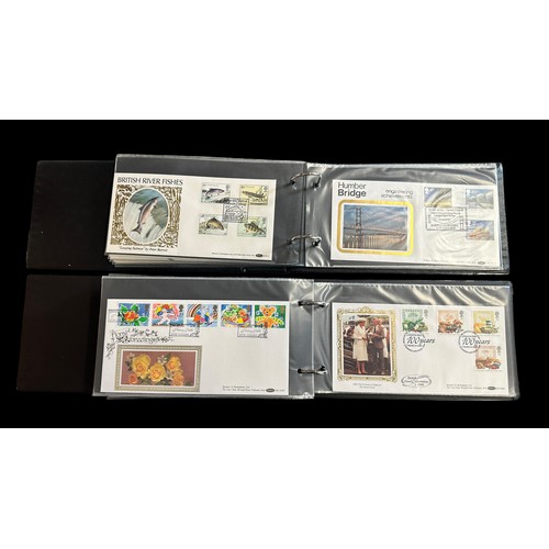 155 - GB Benham First Day Covers (100's), 8 volumes and loose, 1980's to 1990's issues including some post... 