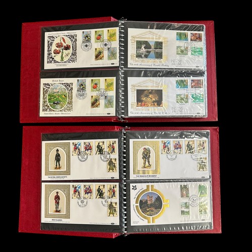 155 - GB Benham First Day Covers (100's), 8 volumes and loose, 1980's to 1990's issues including some post... 