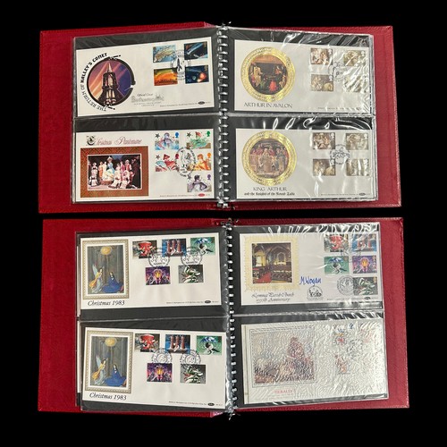 155 - GB Benham First Day Covers (100's), 8 volumes and loose, 1980's to 1990's issues including some post... 