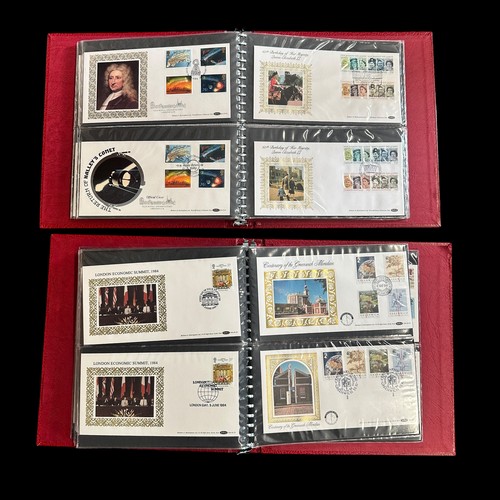 155 - GB Benham First Day Covers (100's), 8 volumes and loose, 1980's to 1990's issues including some post... 