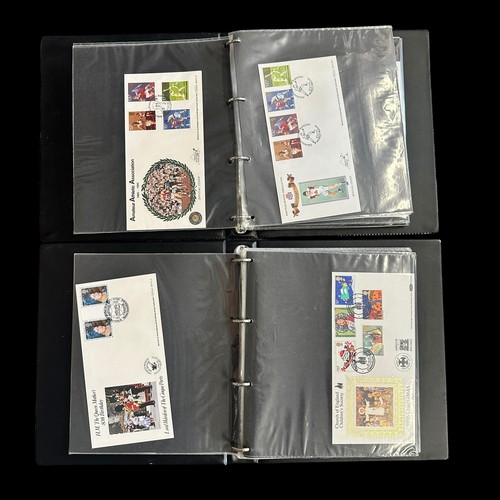 155 - GB Benham First Day Covers (100's), 8 volumes and loose, 1980's to 1990's issues including some post... 