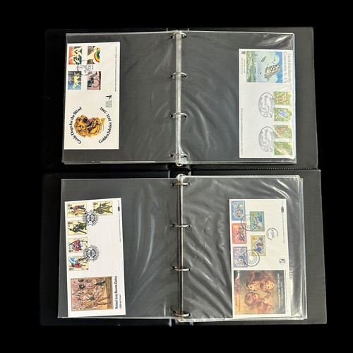 155 - GB Benham First Day Covers (100's), 8 volumes and loose, 1980's to 1990's issues including some post... 