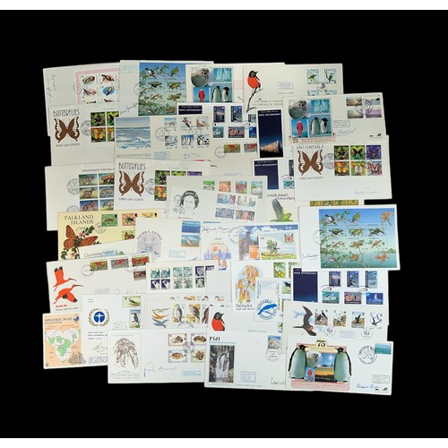 145 - First Day Covers - Cambridge Stamp Centre signed covers (42), mostly on a wildlife theme with limite... 