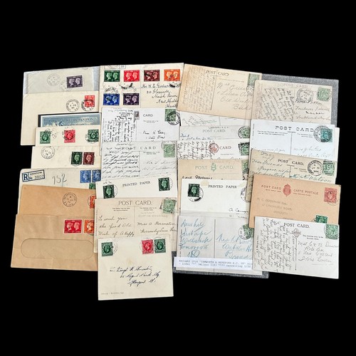 148 - Postal covers - Railway Interest (31), GB Edward VII to George VI, covers and postcards with railway... 