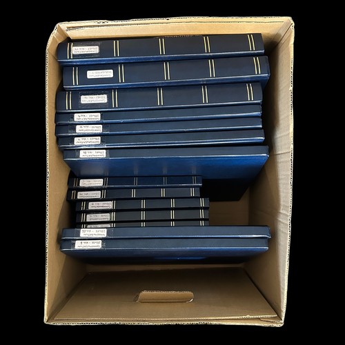 15 - Stamps - British Commonwealth Omnibus Issues (100's), in 14 blue Compass stockbooks, 1972 to 1996 Ro... 