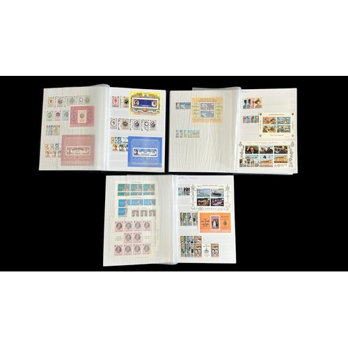 15 - Stamps - British Commonwealth Omnibus Issues (100's), in 14 blue Compass stockbooks, 1972 to 1996 Ro... 