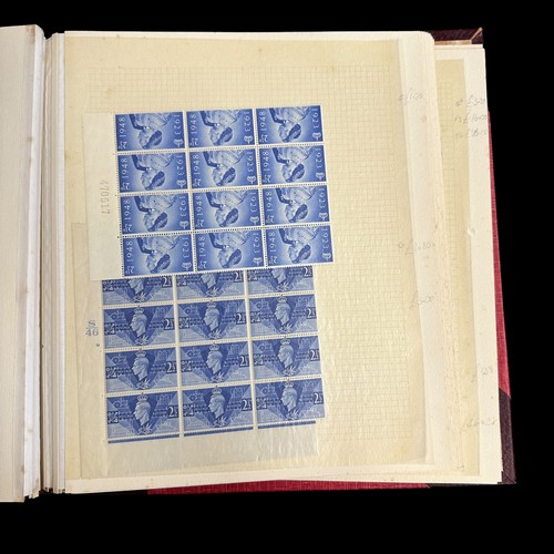 82 - GB Mint Multiples 1936-1951 in red Rapkin album, 1936 Ed 8th (48), 1937 Coronation (49), 1946 Victor... 