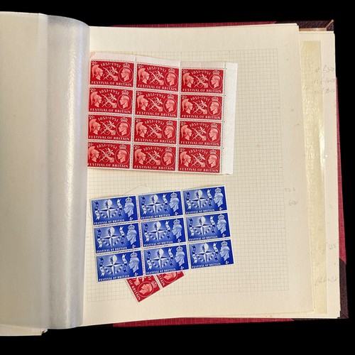 82 - GB Mint Multiples 1936-1951 in red Rapkin album, 1936 Ed 8th (48), 1937 Coronation (49), 1946 Victor... 