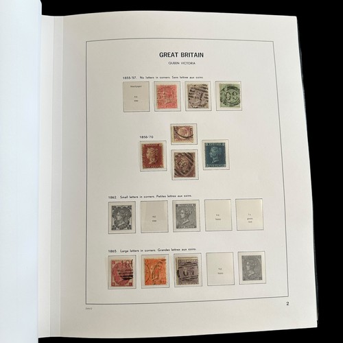 83 - Stamps - GB Collection 1840 to 1970 in SG hingeless album and slipcase with 1840 1d black and 2d blu... 