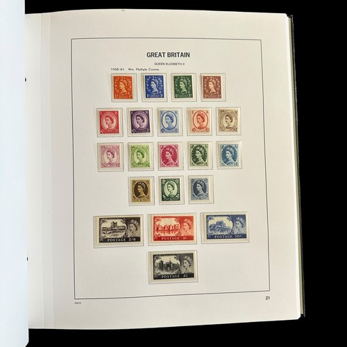 83 - Stamps - GB Collection 1840 to 1970 in SG hingeless album and slipcase with 1840 1d black and 2d blu... 