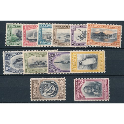 25 - Falkland Islands, 1933 Centenary Set, M. (SG 127-138) Cat. £4250.