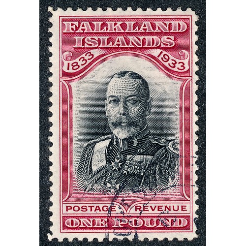 26 - Falkland Islands, 1933 £1, Fine Used. (SG 138), Cat £3750.