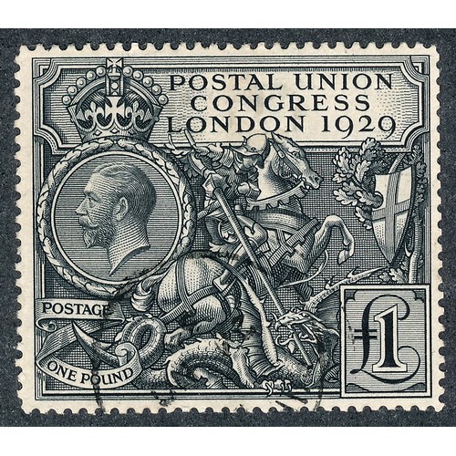 102 - 1929 P.U.C £1 Very Fine Used (SG 438) Cat. £550. C.D.S Postmark.