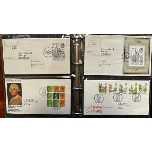 124 - Great Britain, 1971-1990 Presentation Pack collection in two binders, Face Value £89. Plus, First Da... 