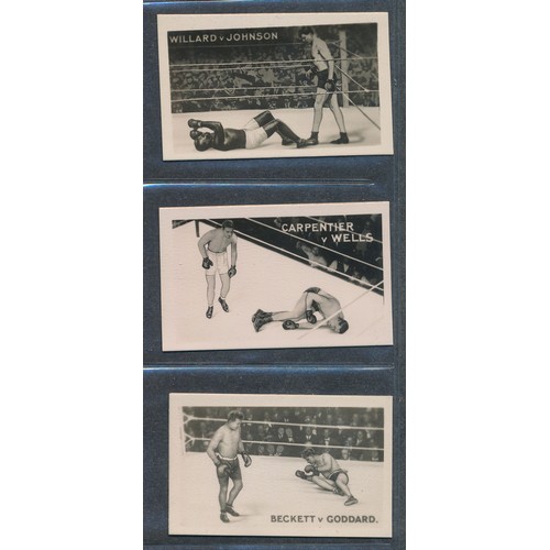 373 - A range of mainly boxing cards (27), with The Rocket Famous Knock-Outs set of 11 (including Dempsey ... 