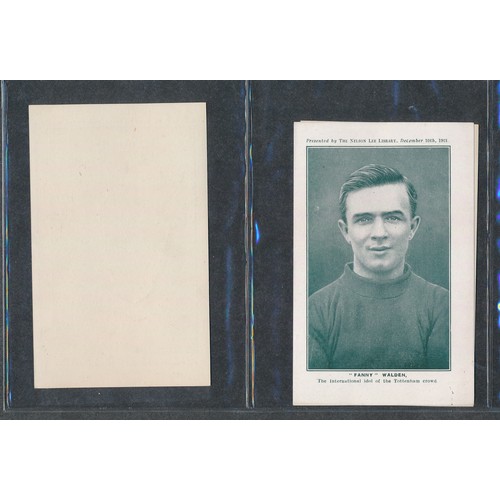 405 - Nelson Lee Library Football (plates) 1921-22, 10 in total, including Billy Meredith, in very good to... 