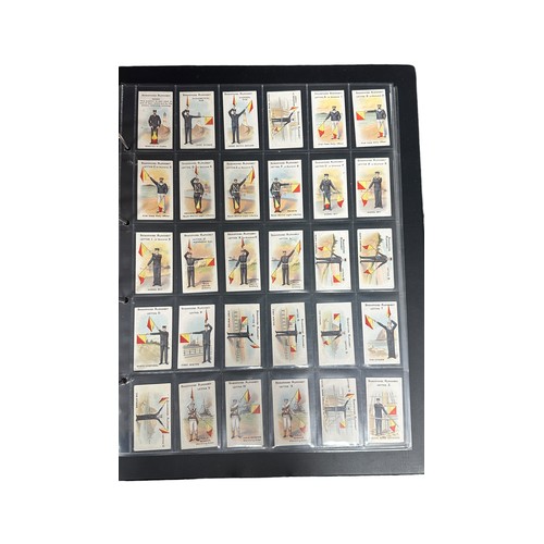 358 - Cigarette cards - large album of complete and part sets, in plastic sheets of 25, in good to very go... 