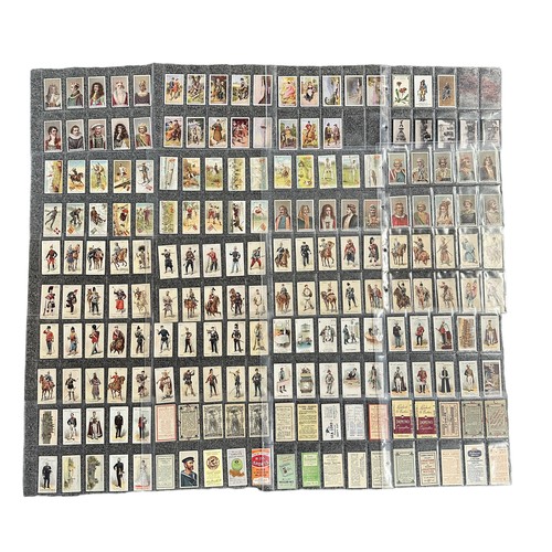 294 - Cigarette card collection of part sets and type cards, in an album with many higher value cards, in ... 