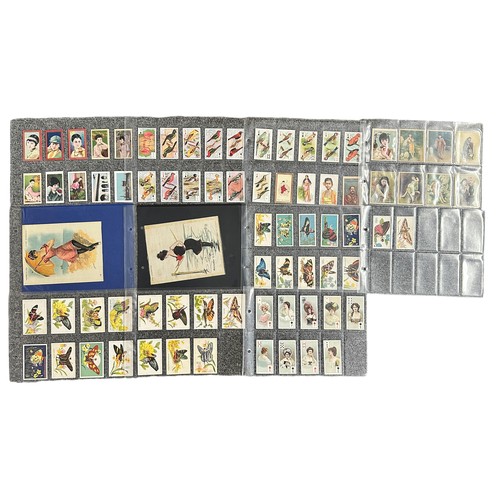 295 - Cigarette cards - overseas part sets and type cards, in an album, in variable condition, mainly Amer... 