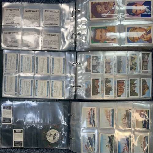 360 - Trade card collection in 3 albums, mainly part sets in mixed condition, including Kane Disc Stars (4... 