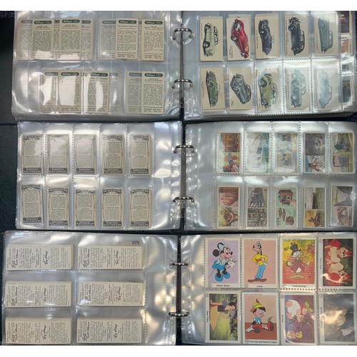 360 - Trade card collection in 3 albums, mainly part sets in mixed condition, including Kane Disc Stars (4... 