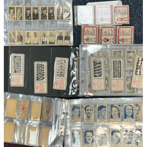 303 - Collection of cigarette cards, in 5 full albums and plastic sleeves, in variable condition, with ran... 