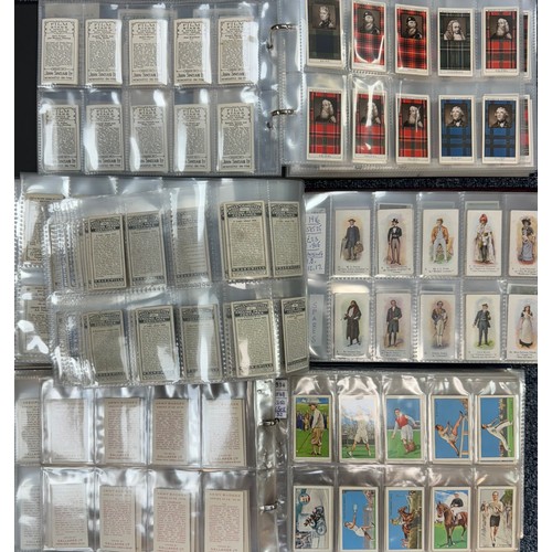 303 - Collection of cigarette cards, in 5 full albums and plastic sleeves, in variable condition, with ran... 