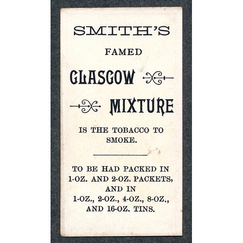 331 - F. & J. Smith 1899 Advertisement card Beauty Glasgow Mixture Tobacco, single card in very good condi... 