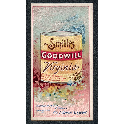 332 - F. & J. Smith 1899 Advertisement card Goodwill Virginia packet, single card in very good condition.