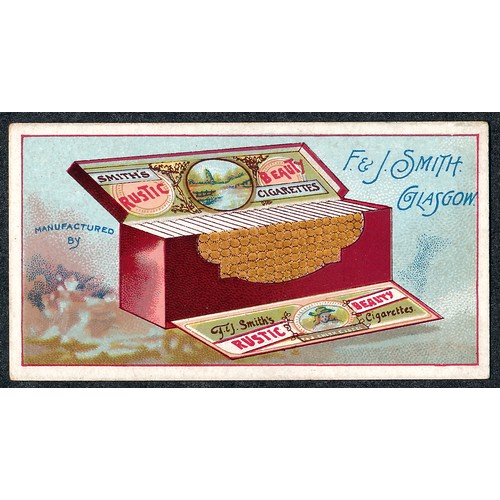 334 - F. & J. Smith 1899 Advertisement card Rustic Beauty packet, single card in very good condition.