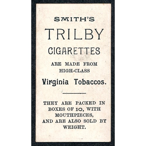 335 - F. & J. Smith 1899 Advertisement card Beauty Trilby Cigarettes, single card in very good condition.